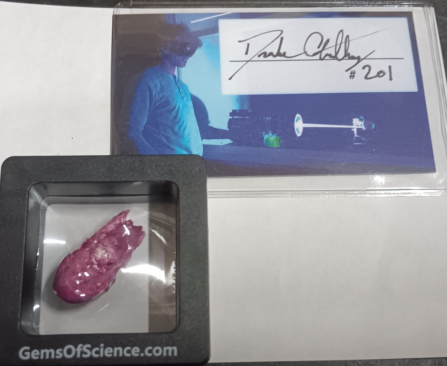 StyroPyro Laser Rubies, Signed, Numbered Commemorative Rubies Grown by Laser!