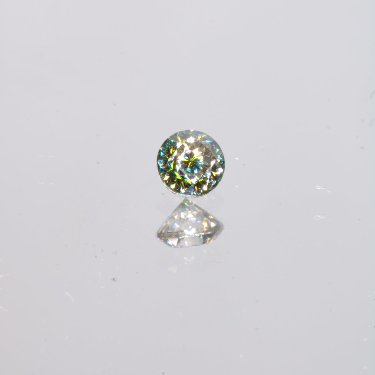 Moissanite Eyes, Loose Round Cut Bicolor Moissanites