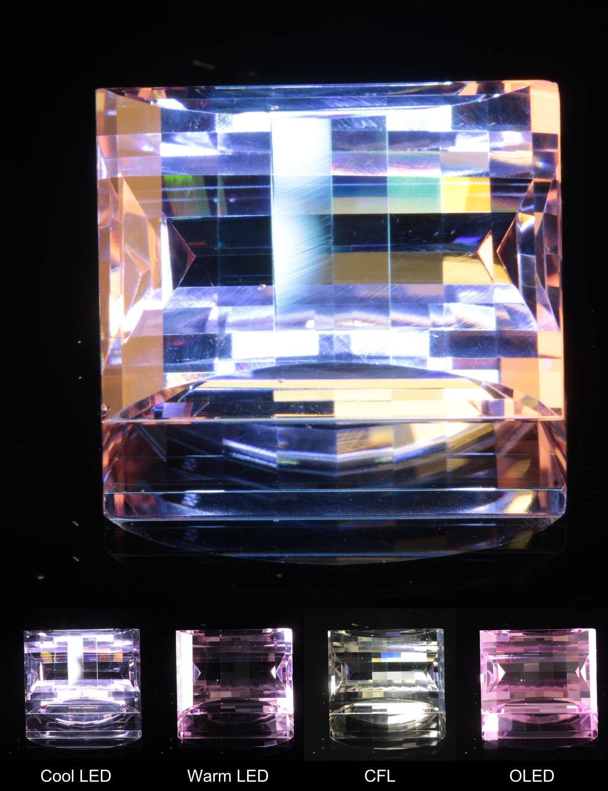 Fantasy Cut Semipixel Nd:YAG Gemstone