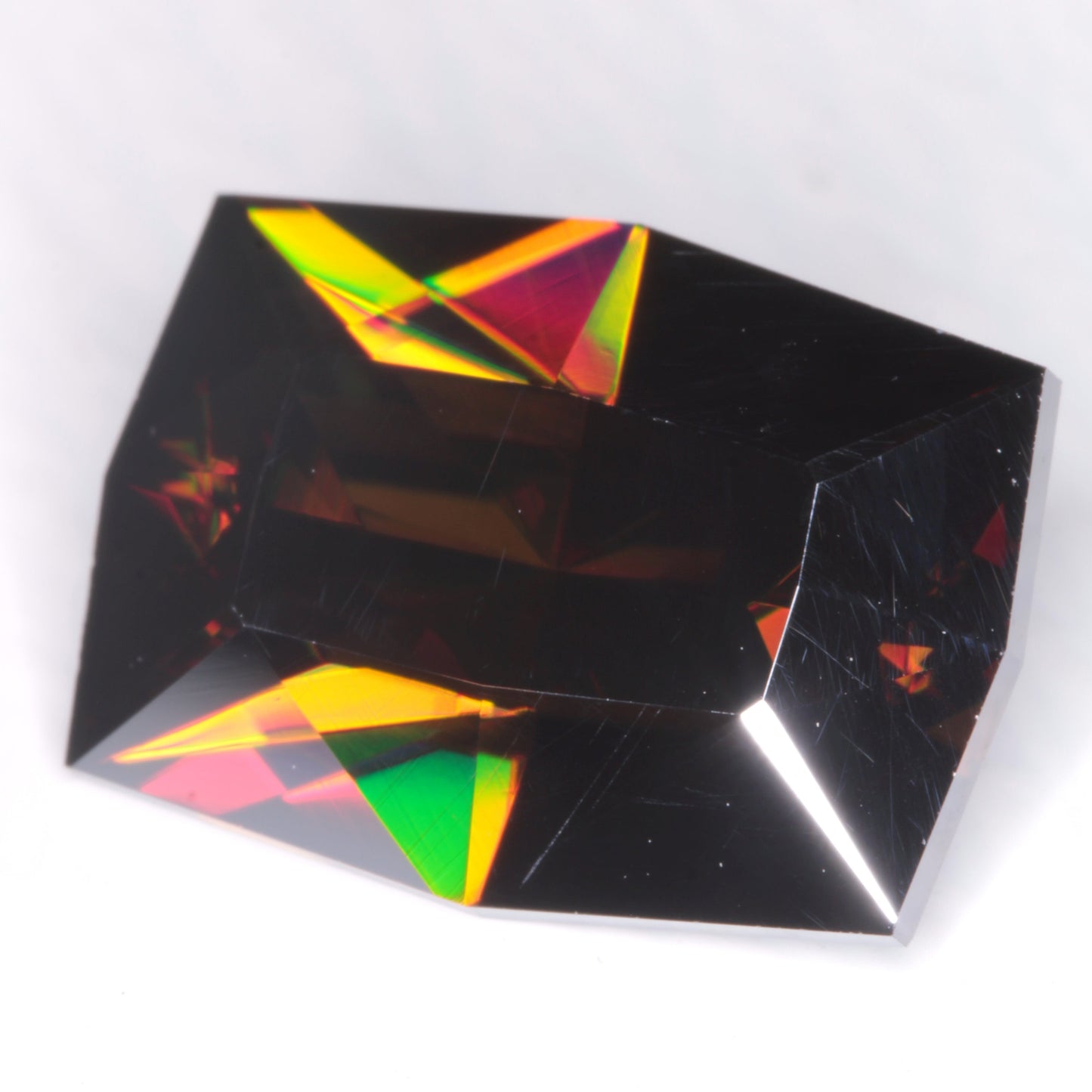 Cushion Cut Dark Honey Rutile 9ct, Lab Grown Rutile