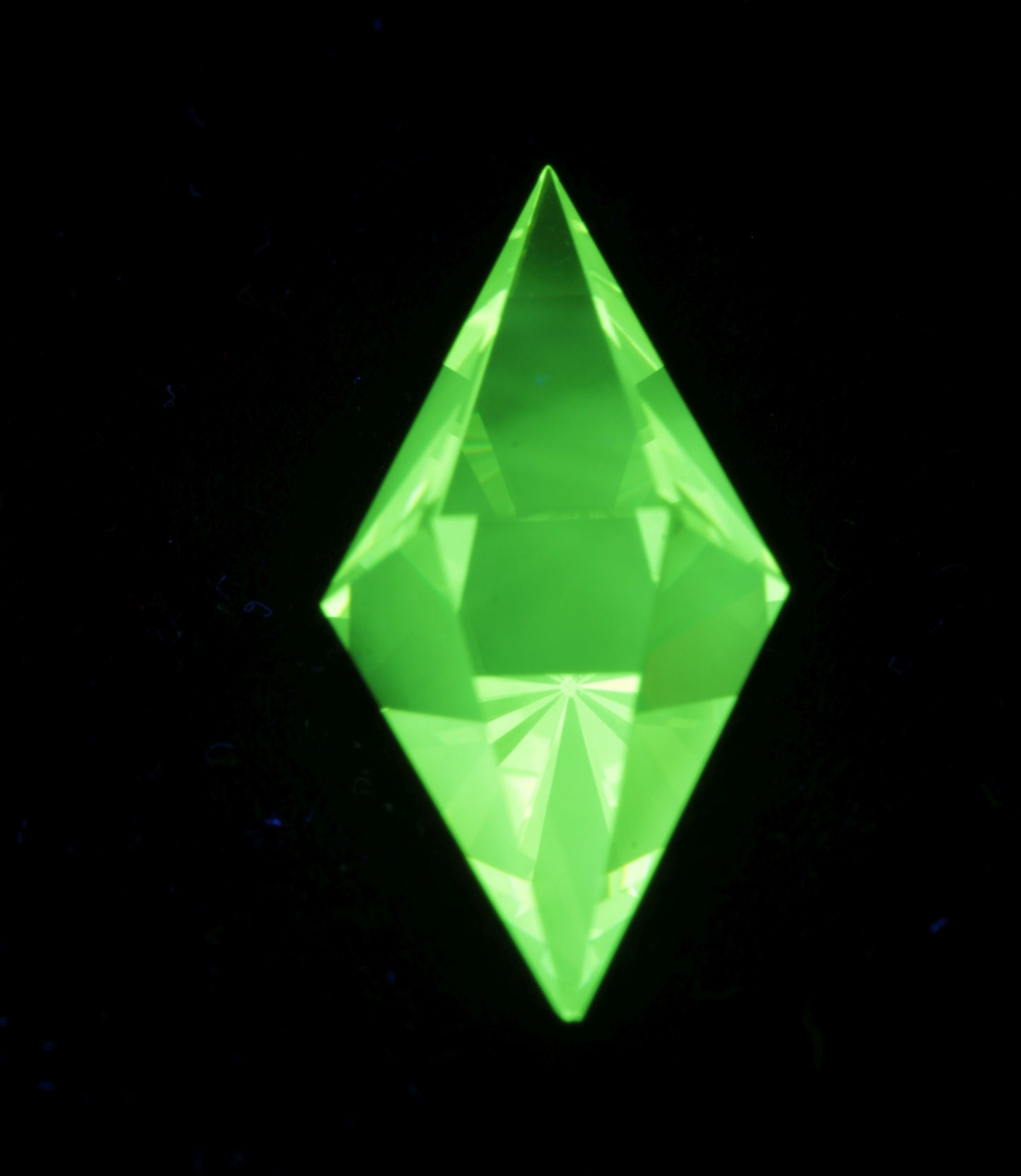Custom Cut 'Plumbob' LuAG 16.4ct
