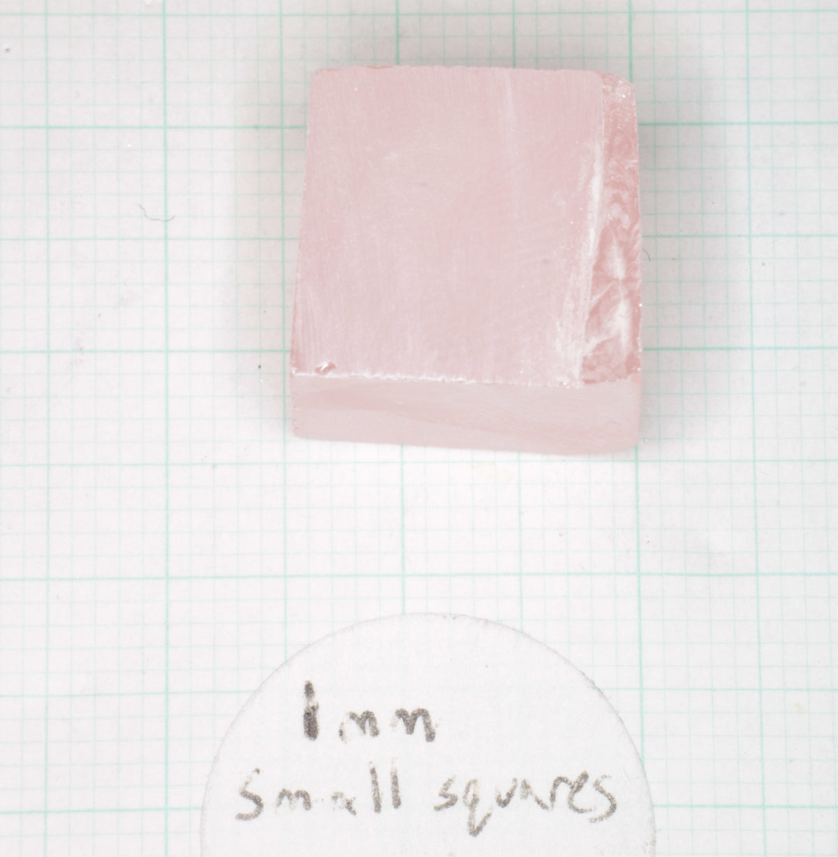 Orange Pink Lithium Niobate Facet Rough, Erbium Linobate Lab Created