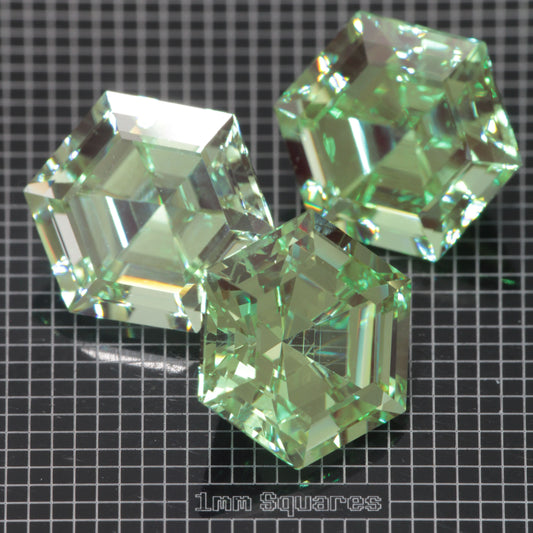 Faceted Round Mint Garnet YAG:Cr3+ Gem