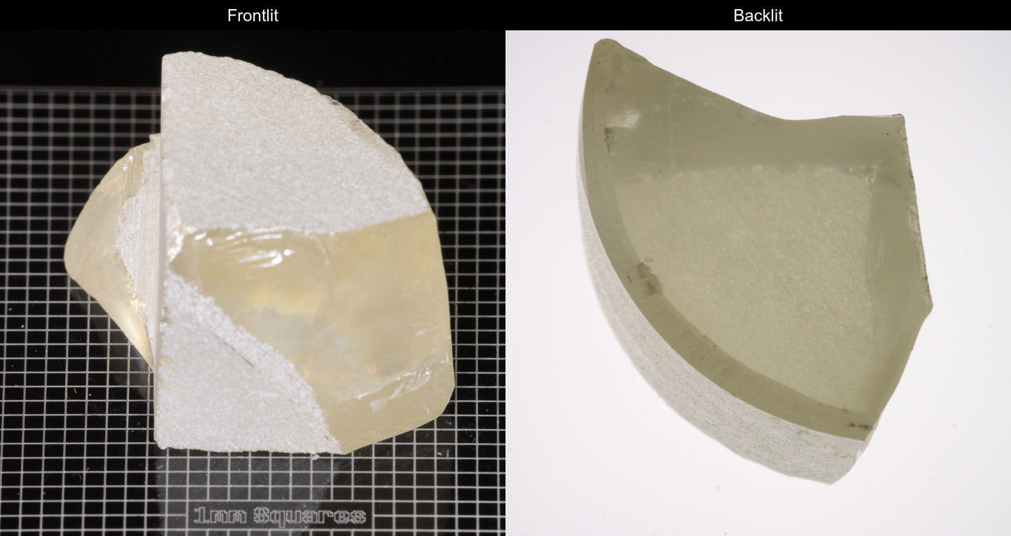 Strontium Titanate Tail Edge Gem Rough