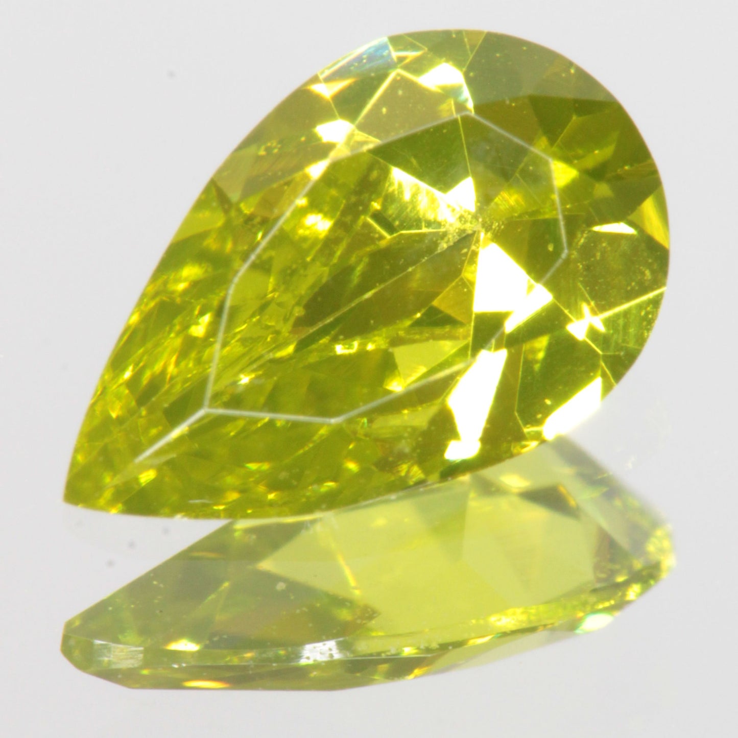 Zombie Garnet, Yellow Green Laser Garnet Faceted Stones, Ce+?? YAG