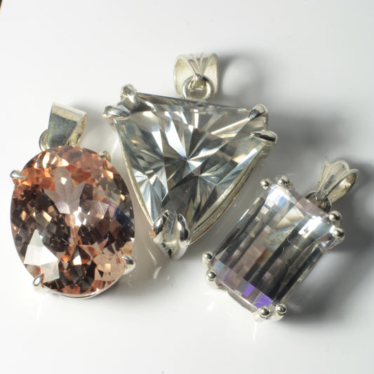 Yttrium Aluminum Perovskite Pendants under CFL lighting