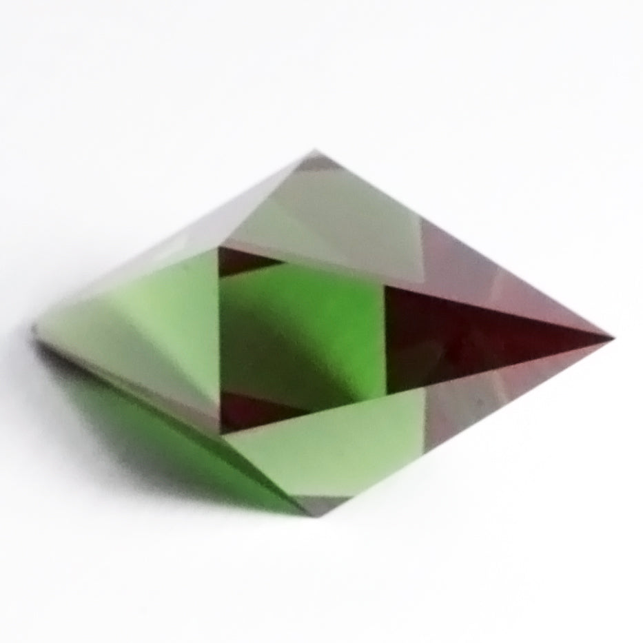 Custom Cut 'Big Plumbob' Christmas Garnet 110ct