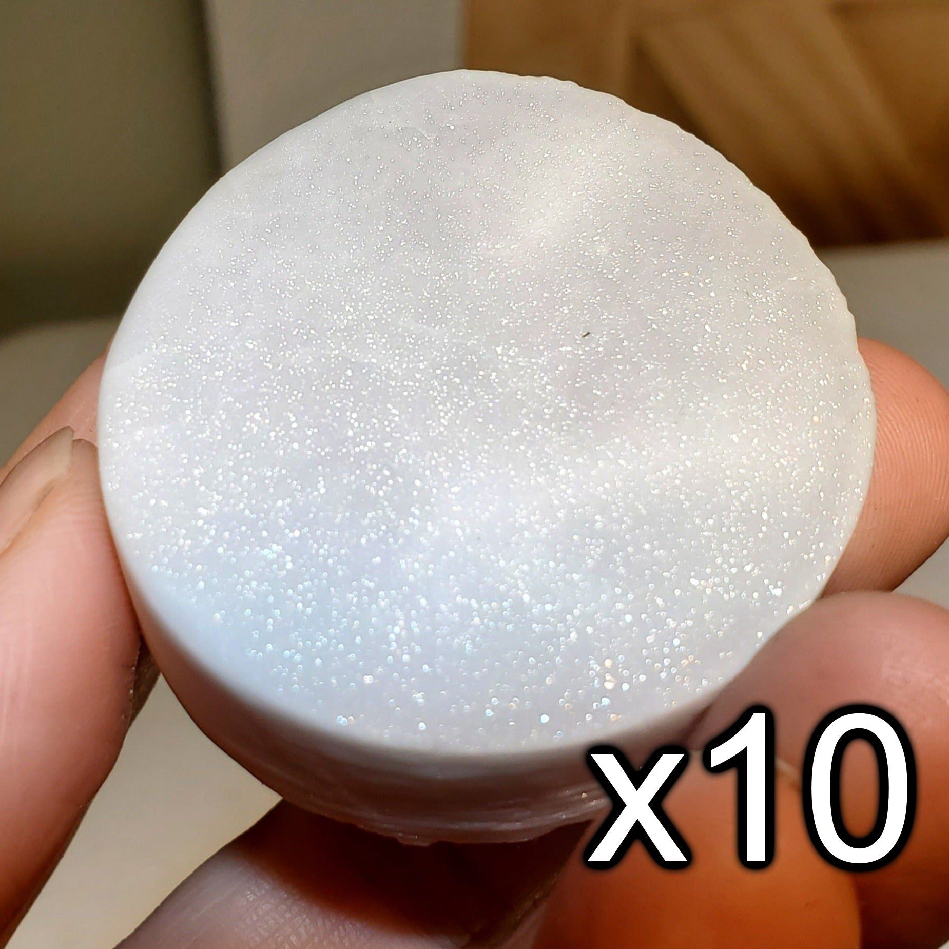 Sparkly Lab Sapphire Ceramic Pucks