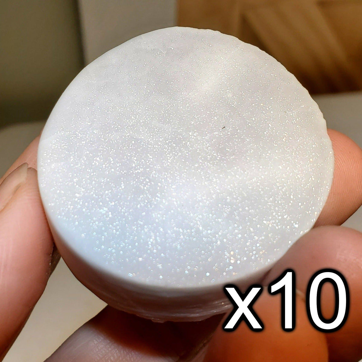Sparkly Lab Sapphire Ceramic Pucks