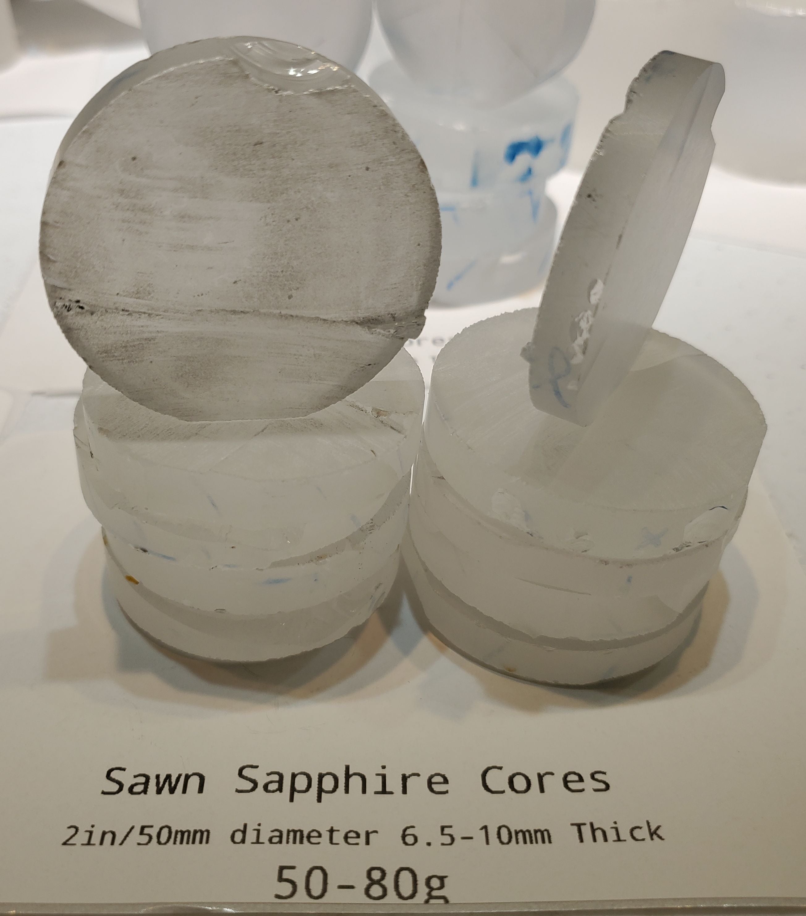 Optical Sapphire Discs, Cores and Wafers – Gems Of Science