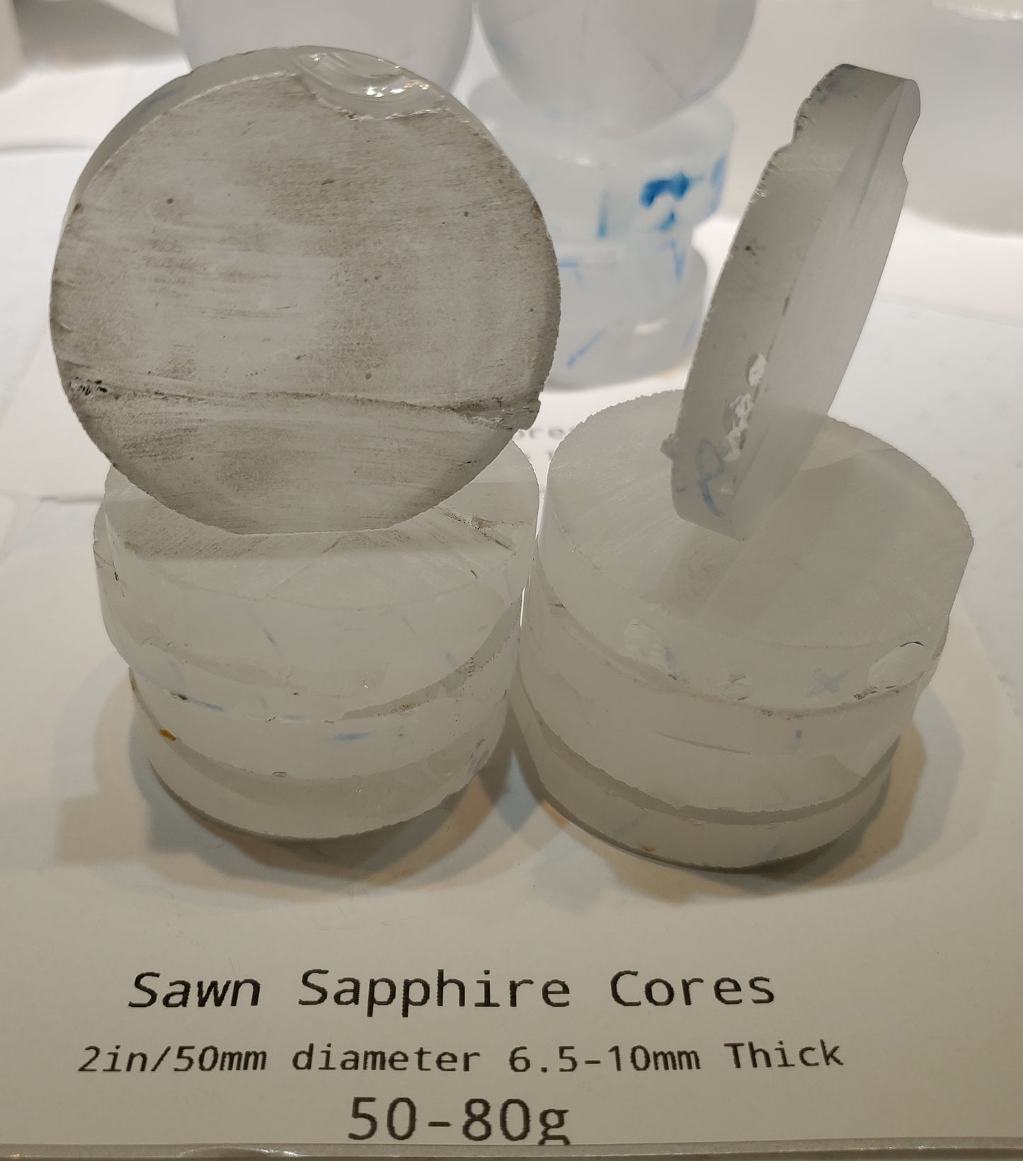 Optical Sapphire Discs, Cores and Wafers