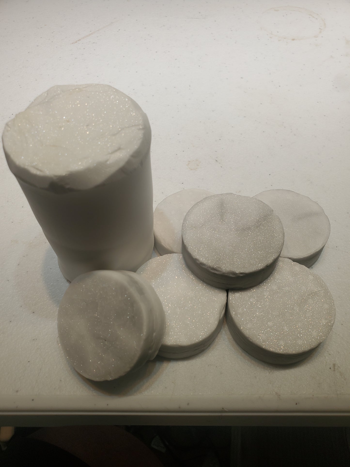 Sparkly Lab Sapphire Ceramic Pucks