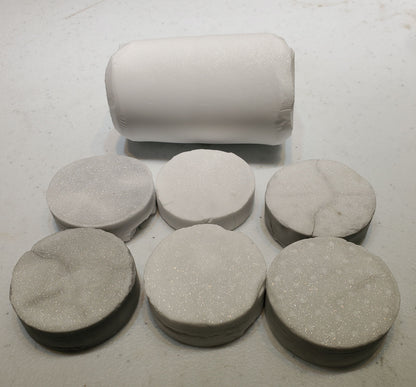 Sparkly Lab Sapphire Ceramic Pucks
