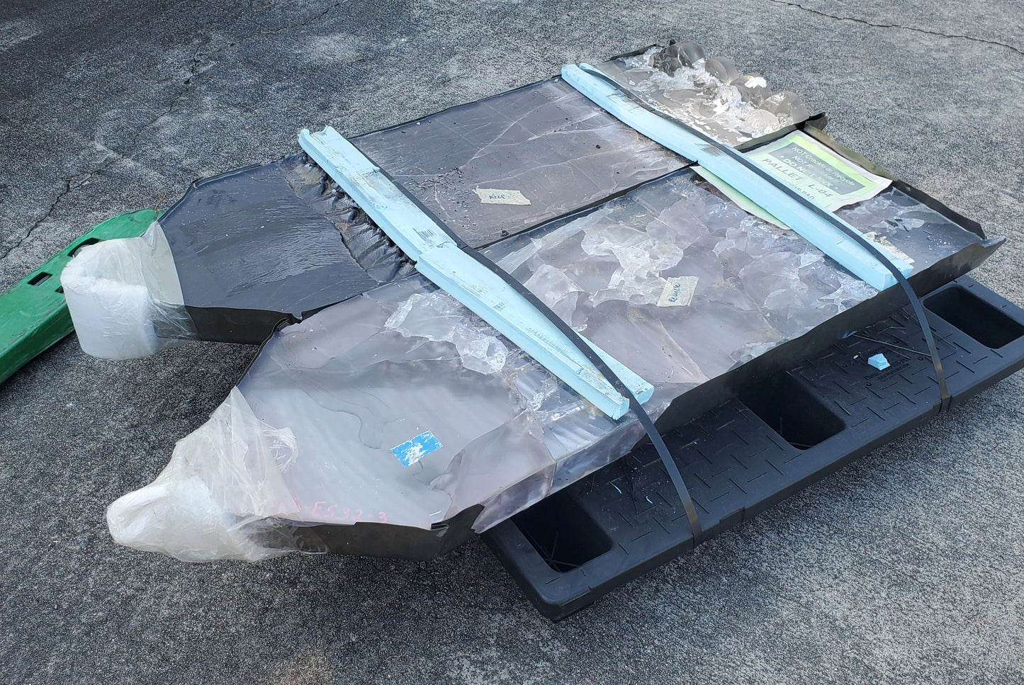 F-35 Fighter Jet Window Sapphire Facet Rough and Shards (F35 Gem)