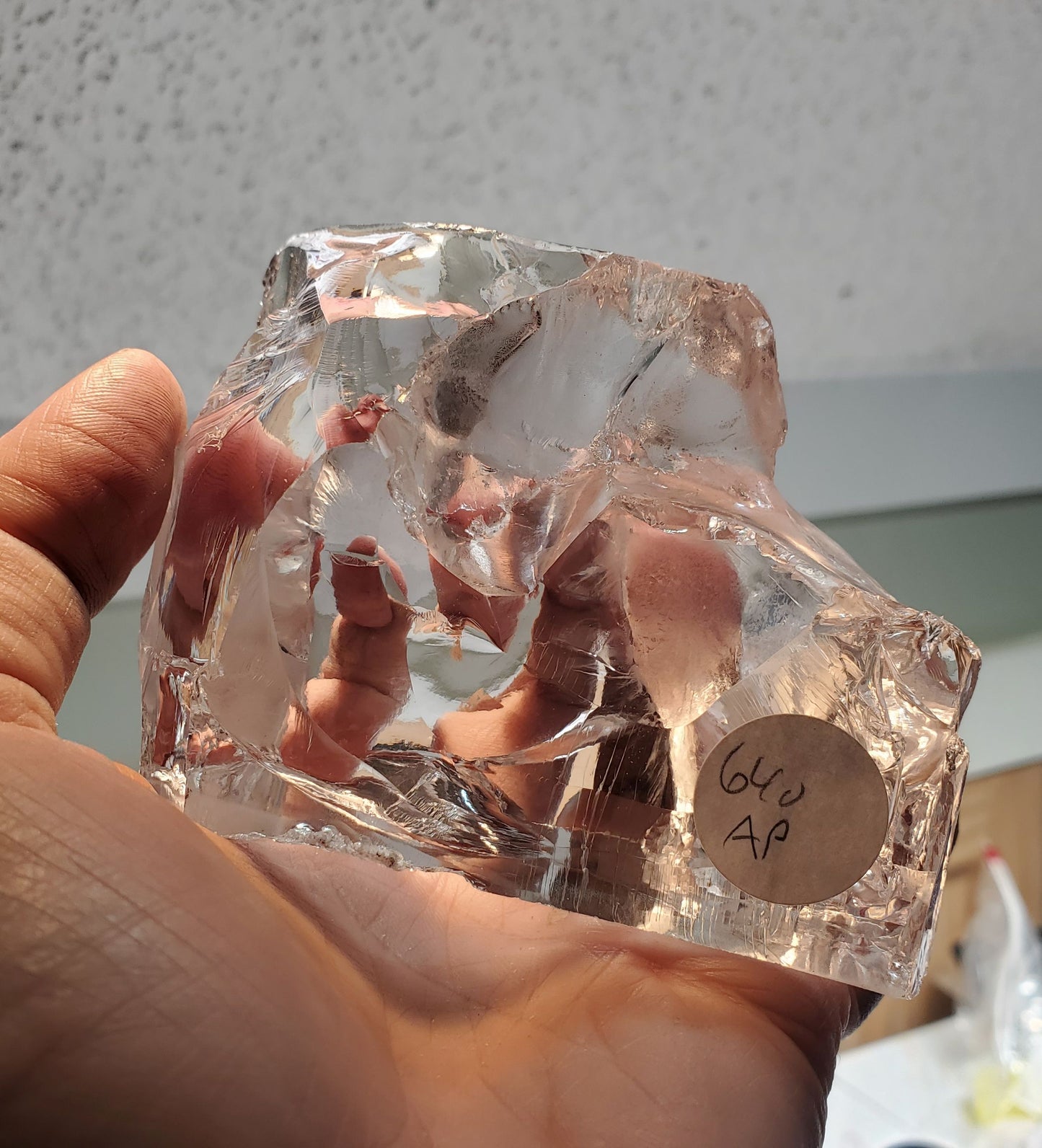 F-35 Fighter Jet Window Sapphire Facet Rough and Shards (F35 Gem)