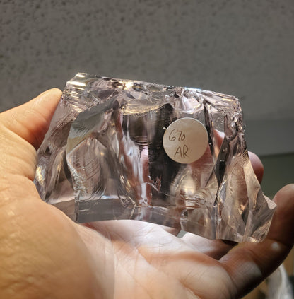 F-35 Fighter Jet Window Sapphire Facet Rough and Shards (F35 Gem)