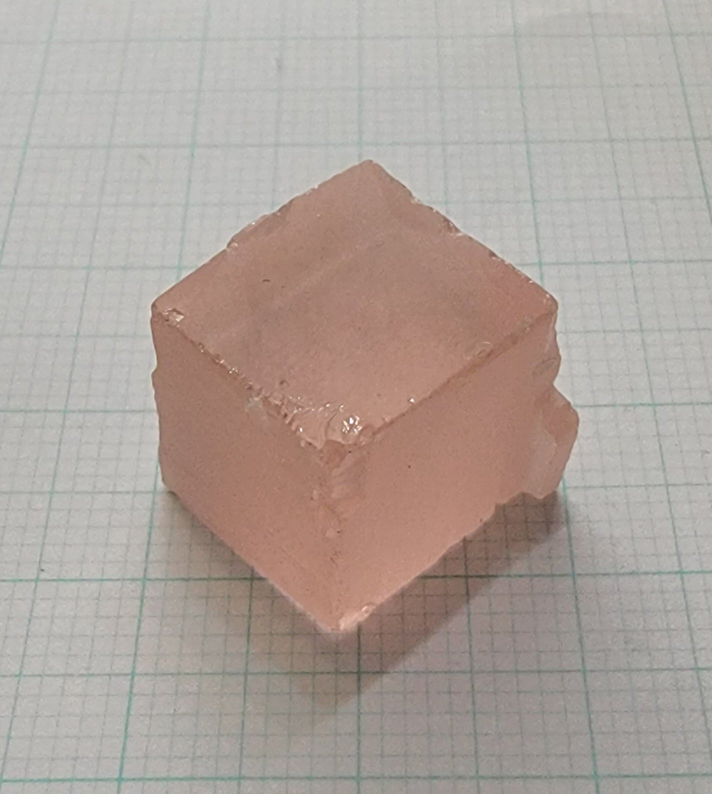 Er-Nd Soviet Laser Garnet Facet Rough, Orange/Pink Color Change USSR YAG