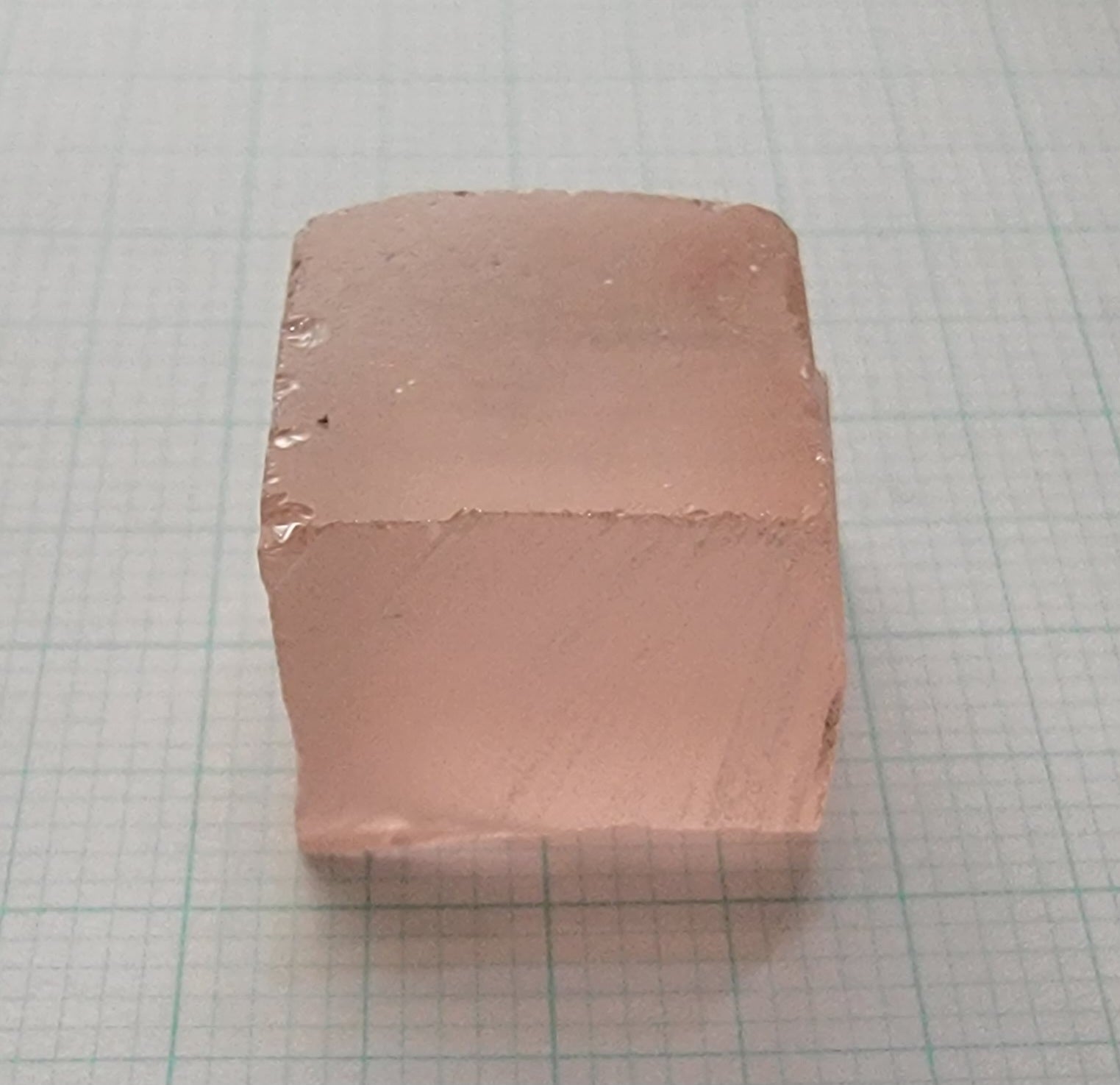 Er-Nd Soviet Laser Garnet Facet Rough, Orange/Pink Color Change USSR YAG