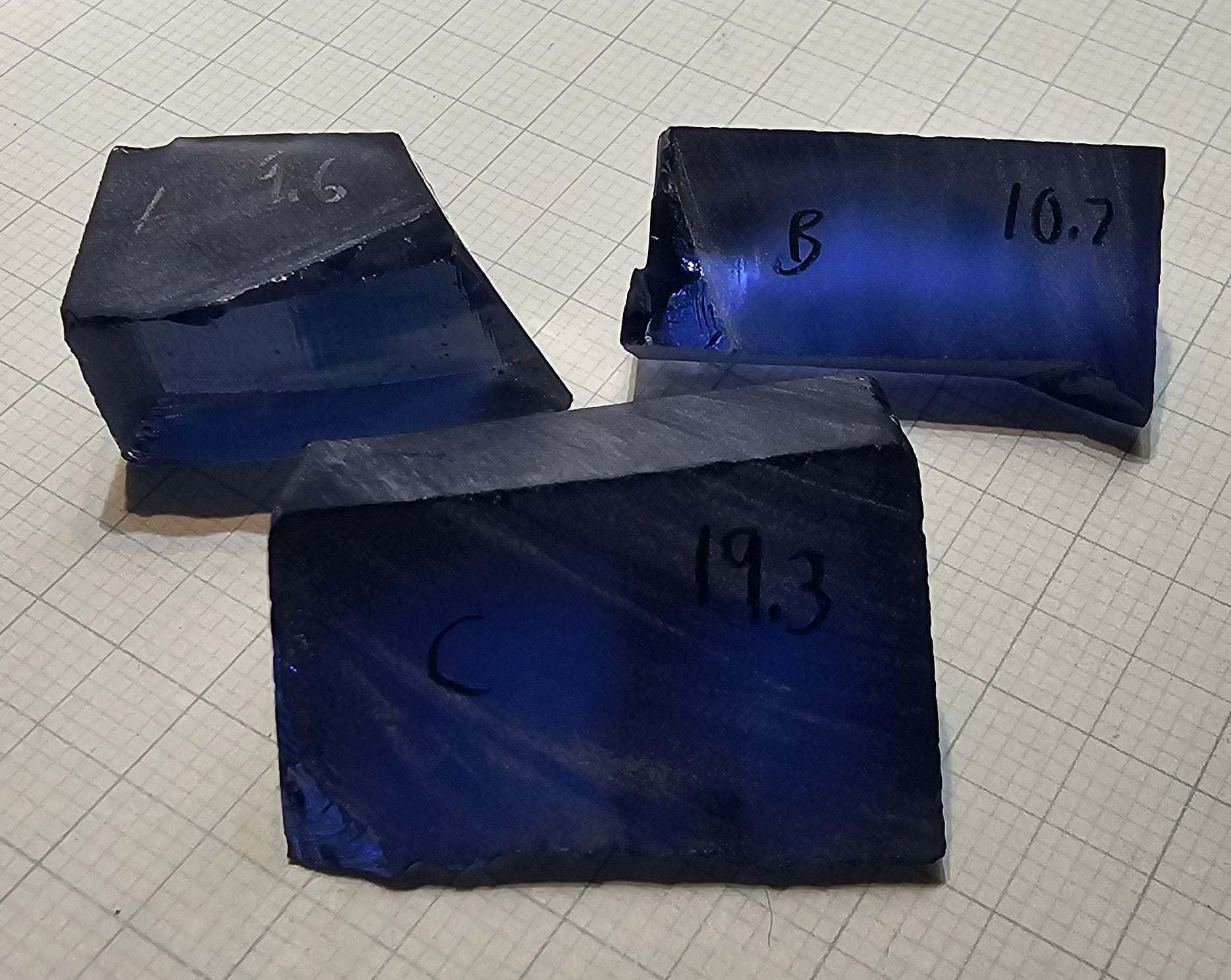 Blue Sapphire Rough, Czochralski Grown Sapphire Crystals – Gems Of