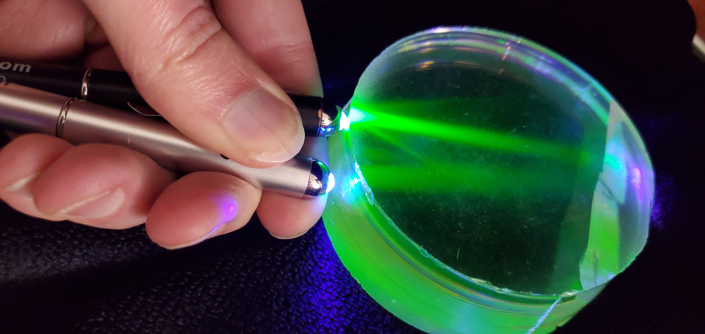 Orange Pink Lithium Niobate Facet Rough, Erbium Linobate Lab Created