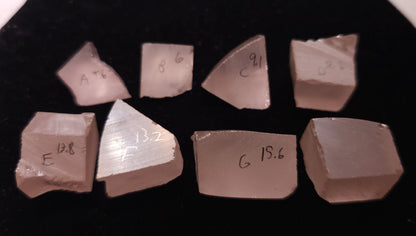 Orange Pink Lithium Niobate Facet Rough, Erbium Linobate Lab Created
