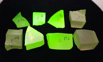 Orange Pink Lithium Niobate Facet Rough, Erbium Linobate Lab Created