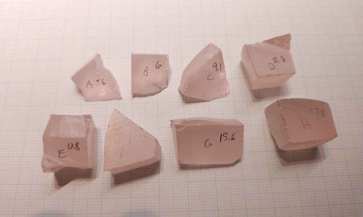 Orange Pink Lithium Niobate Facet Rough, Erbium Linobate Lab Created