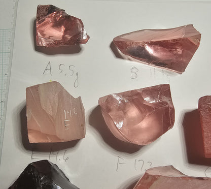Titanium Laser Sapphire Facet Rough Lab Created Crystals