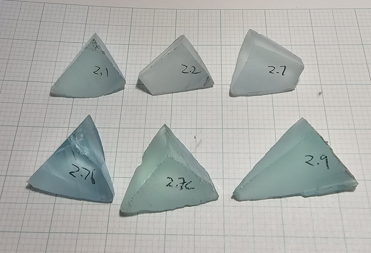 Light Blue Laser Garnet Facet Rough, Yb YAG