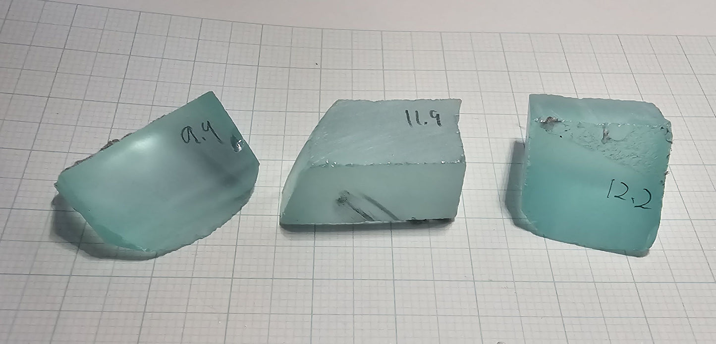 Light Blue Laser Garnet Facet Rough, Yb YAG