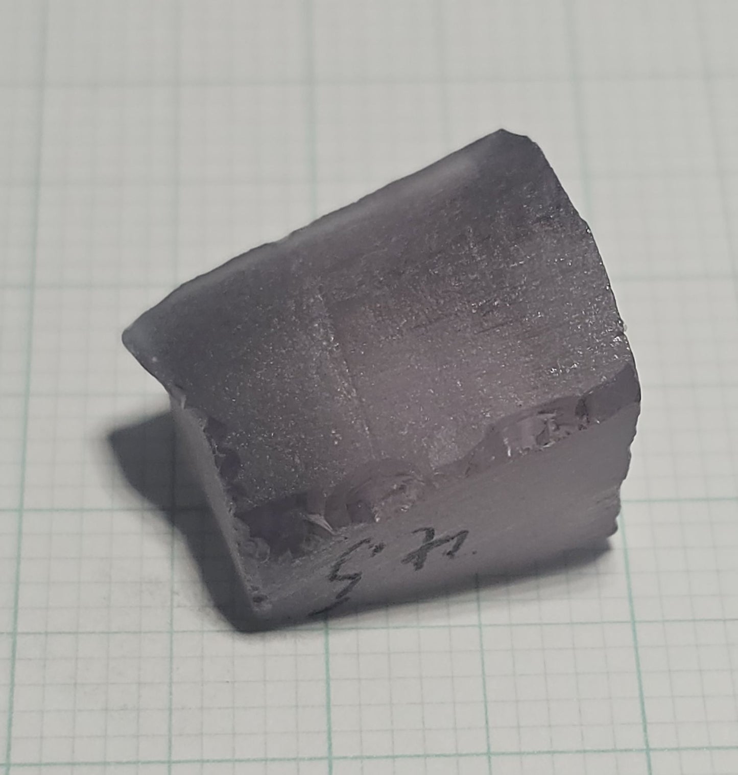 Dusk Gray YAG Facet Rough, Purple and Blue Dusk Laser Garnet