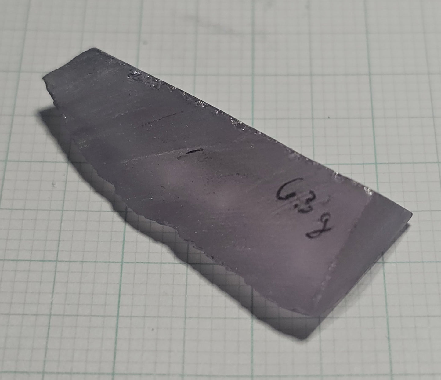 Dusk Gray YAG Facet Rough, Purple and Blue Dusk Laser Garnet