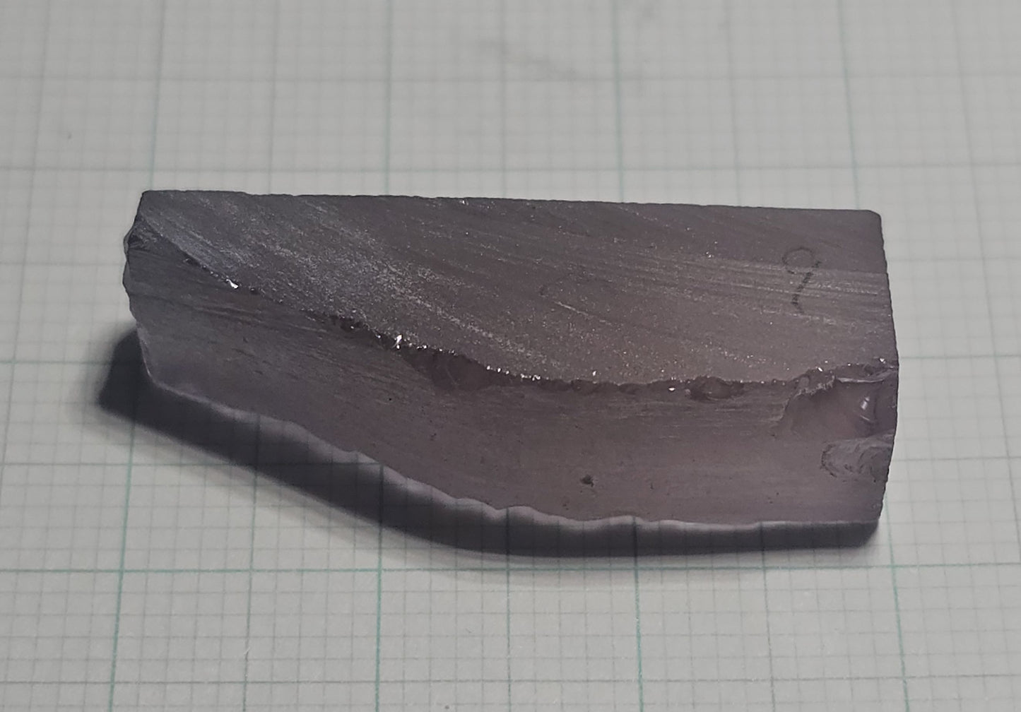 Dusk Gray YAG Facet Rough, Purple and Blue Dusk Laser Garnet