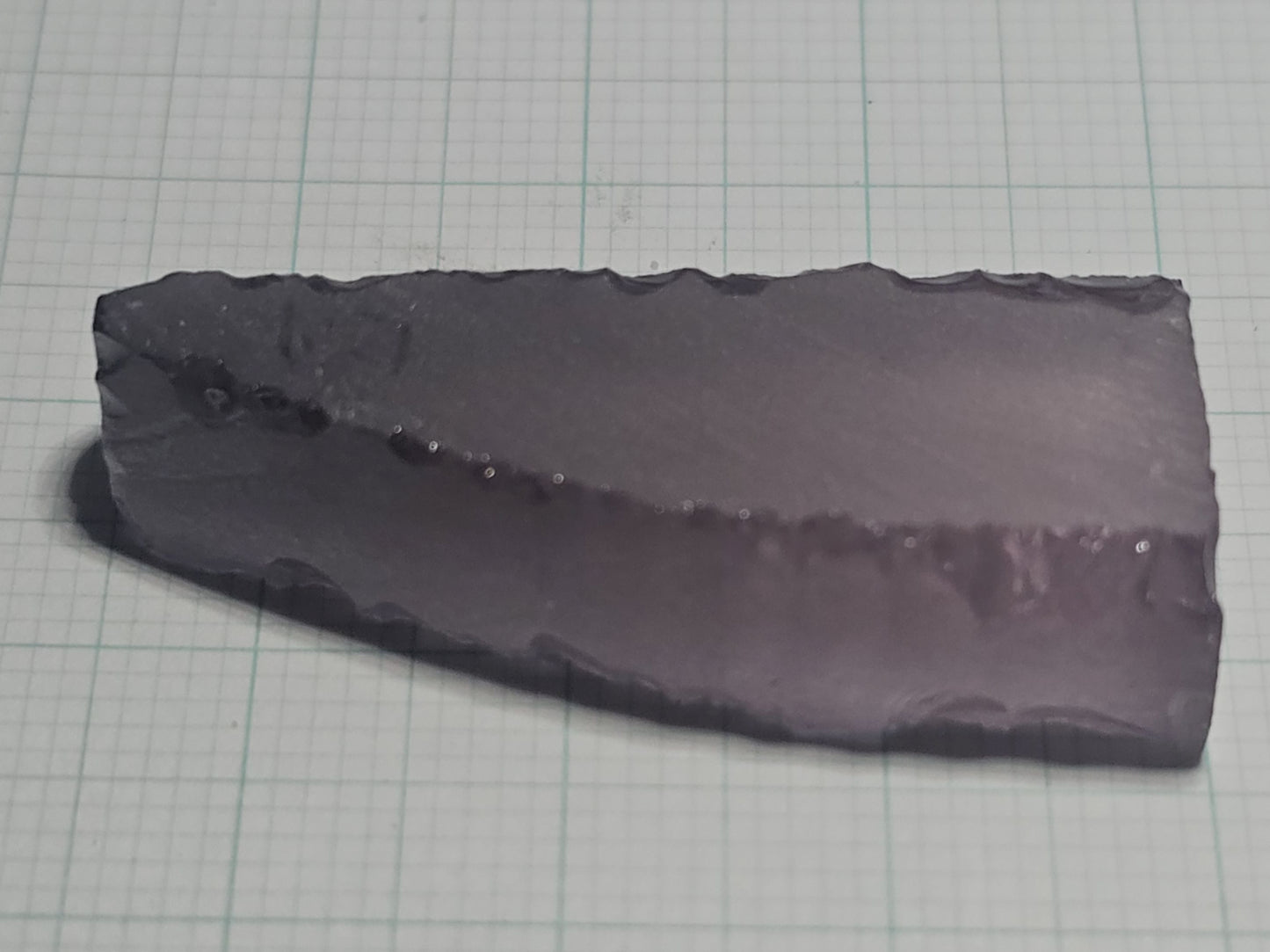 Dusk Gray YAG Facet Rough, Purple and Blue Dusk Laser Garnet