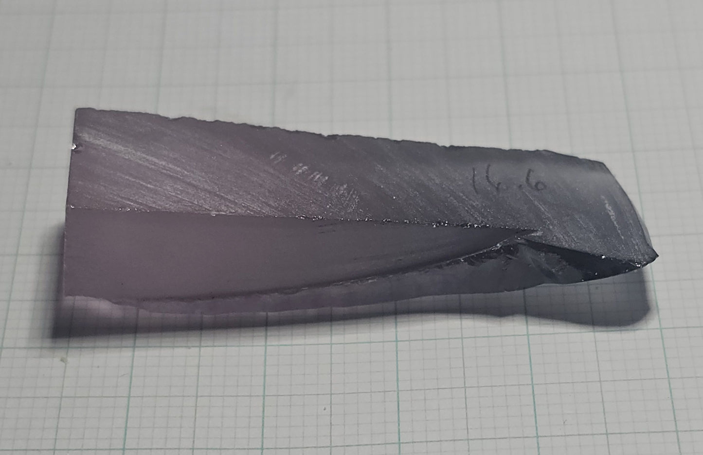 Dusk Gray YAG Facet Rough, Purple and Blue Dusk Laser Garnet