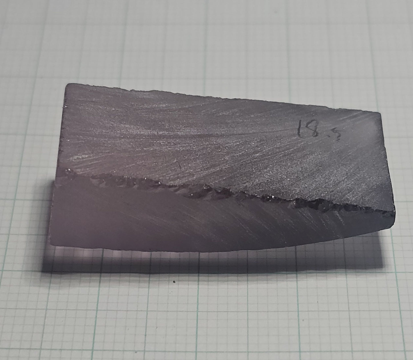 Dusk Gray YAG Facet Rough, Purple and Blue Dusk Laser Garnet