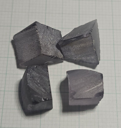 Dusk Gray YAG Facet Rough, Purple and Blue Dusk Laser Garnet