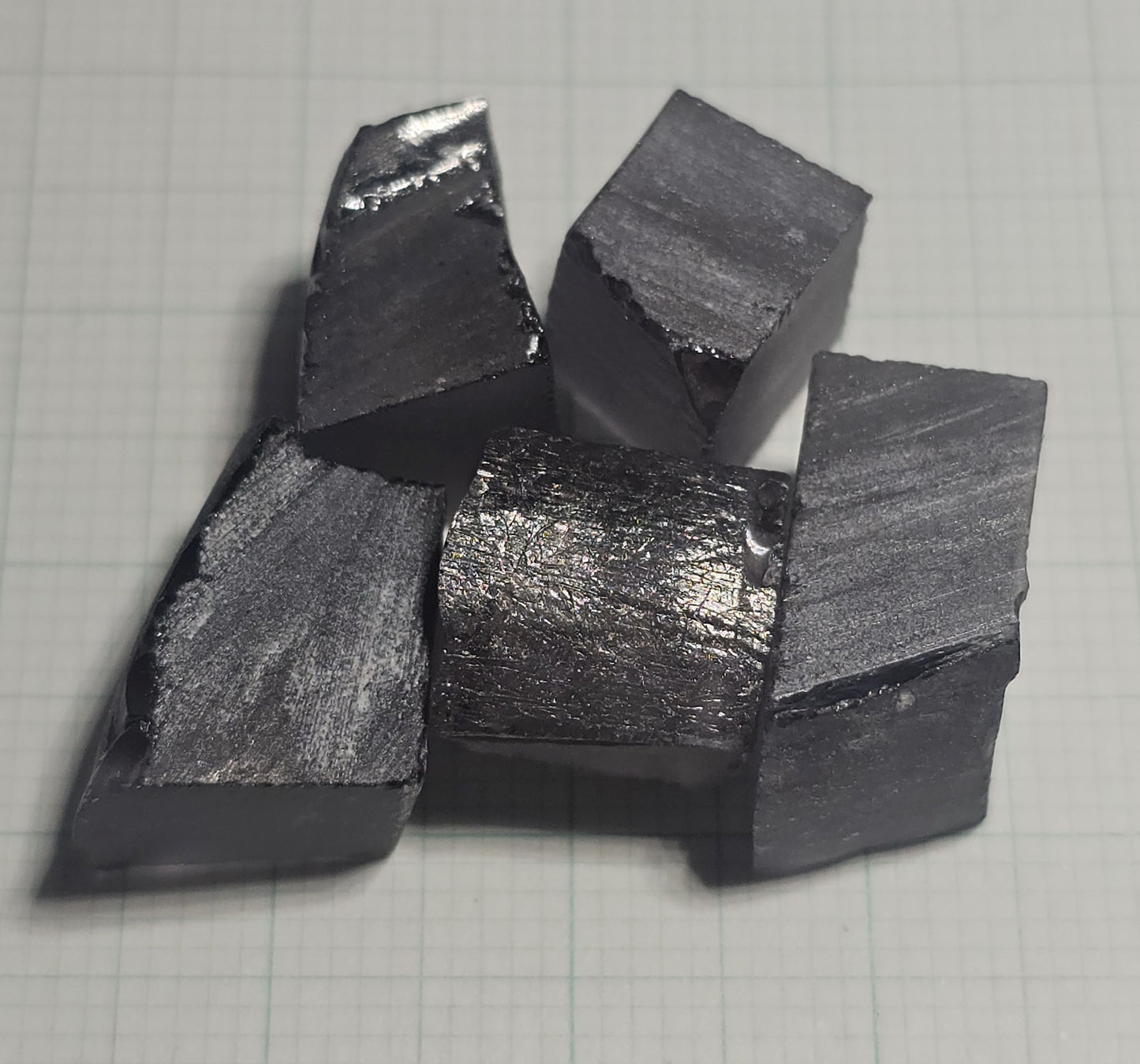 Dusk Gray YAG Facet Rough, Purple and Blue Dusk Laser Garnet