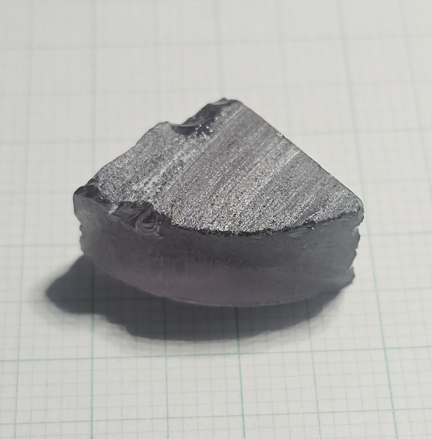 Dusk Gray YAG Facet Rough, Purple and Blue Dusk Laser Garnet