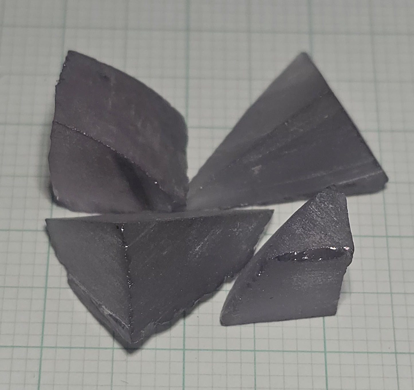 Dusk Gray YAG Facet Rough, Purple and Blue Dusk Laser Garnet