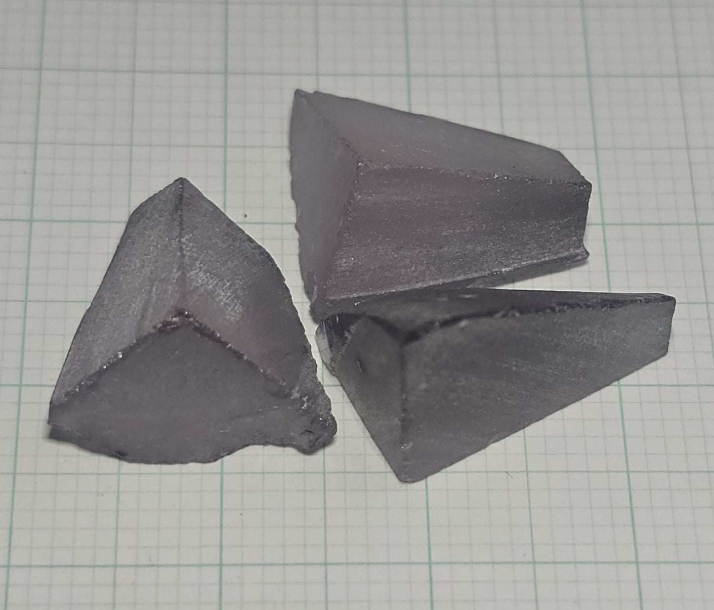 Dusk Gray YAG Facet Rough, Purple and Blue Dusk Laser Garnet