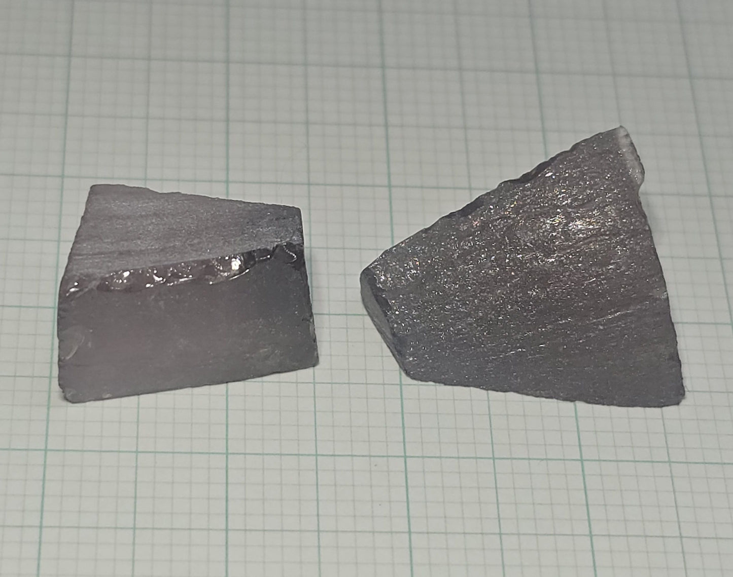 Dusk Gray YAG Facet Rough, Purple and Blue Dusk Laser Garnet