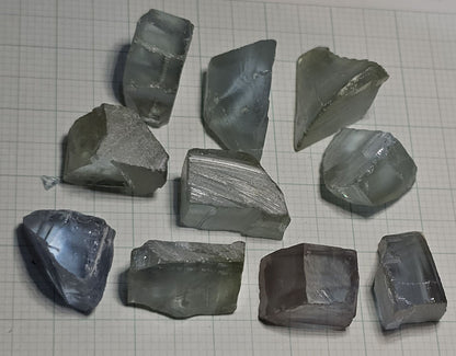 Lab Wakefieldite Facet Rough and Specimens aka Yttrium Orthovanadate Nd:YVo4