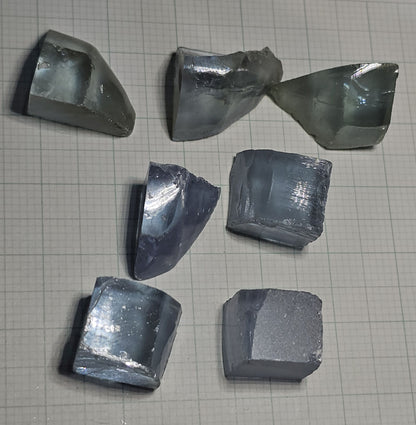 Lab Wakefieldite Facet Rough and Specimens aka Yttrium Orthovanadate Nd:YVo4