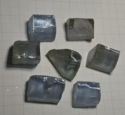 Lab Wakefieldite Facet Rough and Specimens aka Yttrium Orthovanadate Nd:YVo4