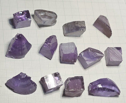 Lab Wakefieldite Facet Rough and Specimens aka Yttrium Orthovanadate Nd:YVo4