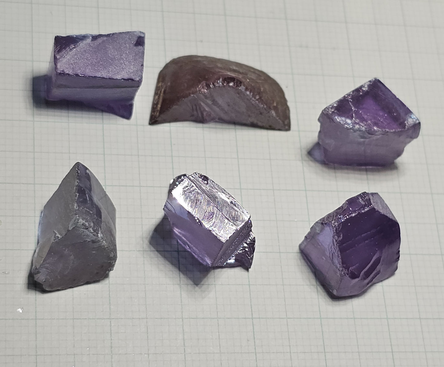 Lab Wakefieldite Facet Rough and Specimens aka Yttrium Orthovanadate Nd:YVo4