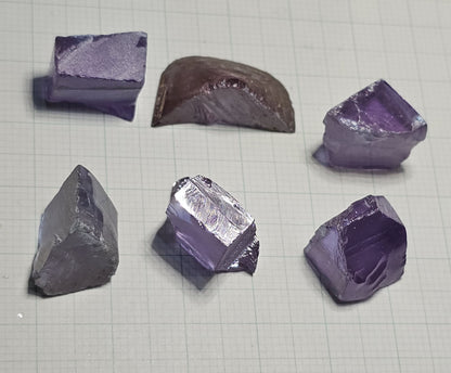 Lab Wakefieldite Facet Rough and Specimens aka Yttrium Orthovanadate Nd:YVo4