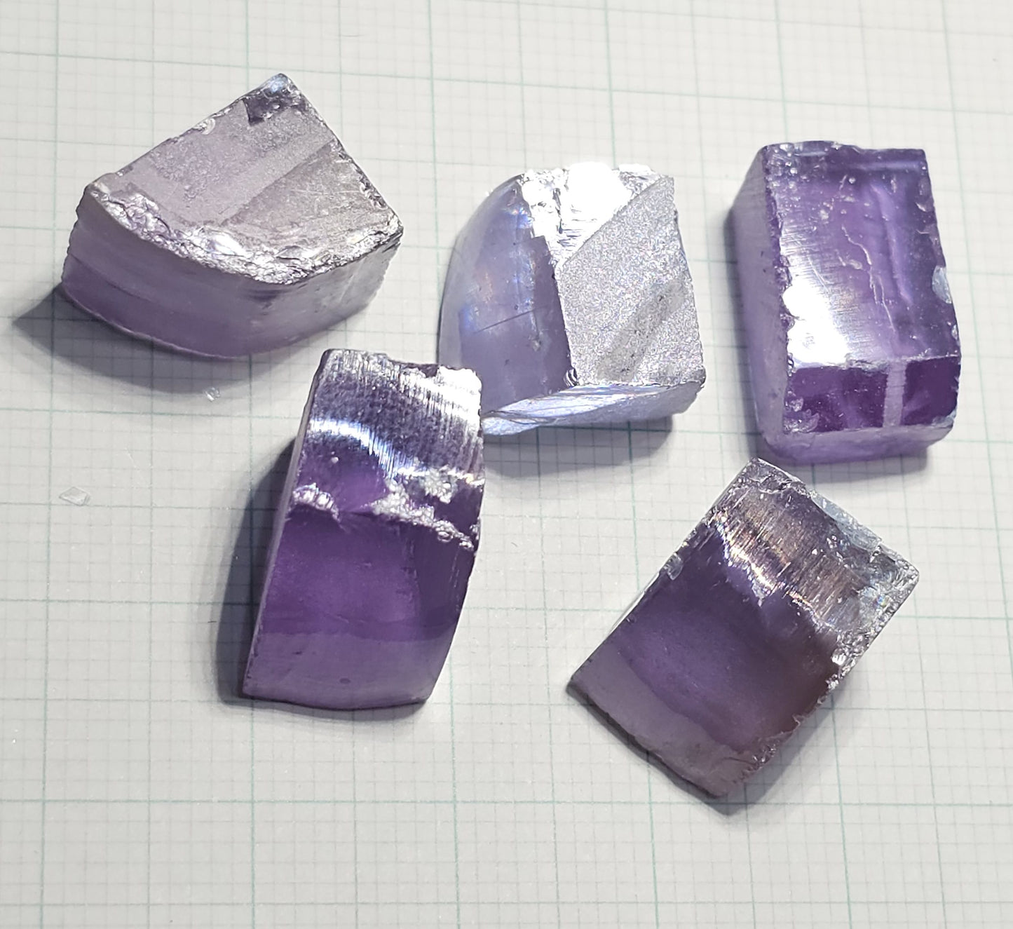 Lab Wakefieldite Facet Rough and Specimens aka Yttrium Orthovanadate Nd:YVo4