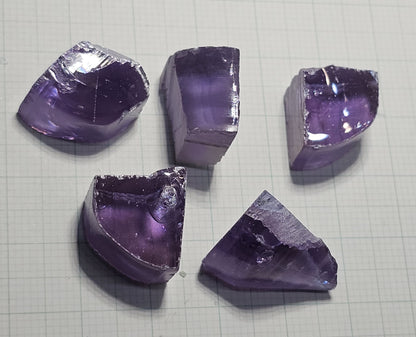 Lab Wakefieldite Facet Rough and Specimens aka Yttrium Orthovanadate Nd:YVo4